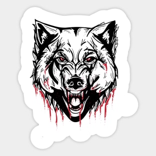 Big bad wolf Sticker